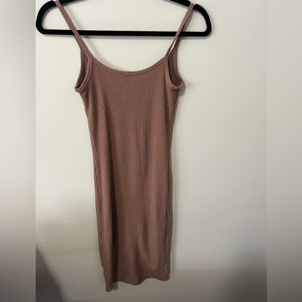 Wilfred Aritzia mocha knit ribbed bodycon dress XS - Picture 5 of 5